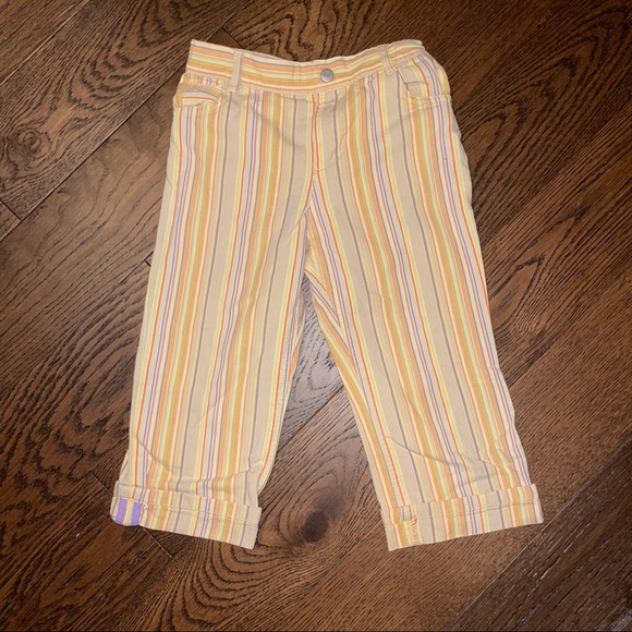 THE CHILDRENS PLACE GIRLS STRIPPED ORANGE AND PINK DENIM JEANS - Picture 3 of 5